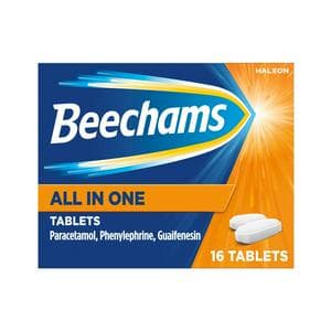 Beechams All in One Tablets Cold & Flu Relief with Paracetamol x16