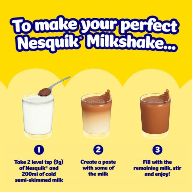 Nesquik Chocolate Flavoured Milkshake Powder 500g Tub - gallery image 2