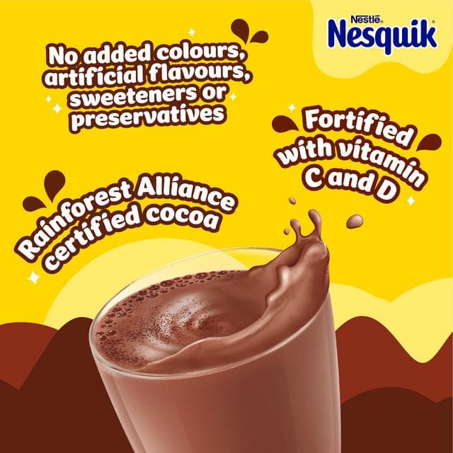 Nesquik Chocolate Flavoured Milkshake Powder 500g Tub - gallery image 3