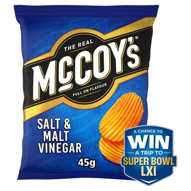 McCoy's Salt & Malt Vinegar Grab Bag Crisps 45g - gallery image 1