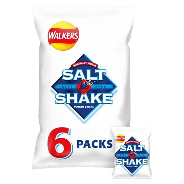 Walkers Salt & Shake Multipack Crisps 6x24g - gallery image 1