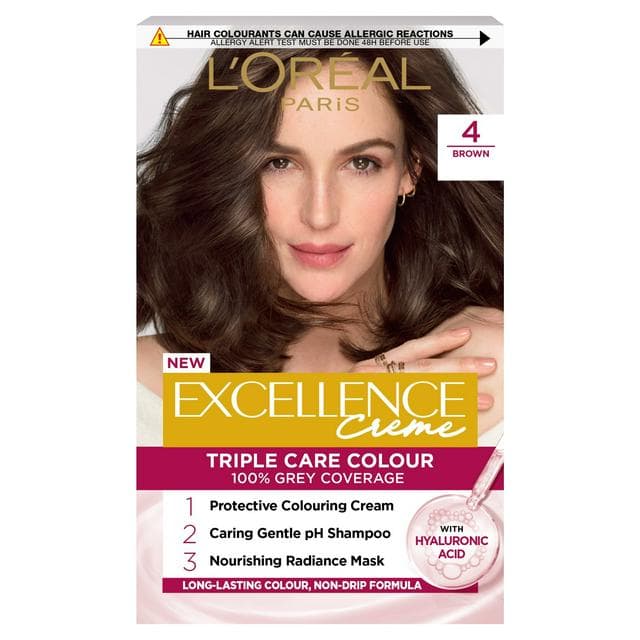 L'Oreal Paris Excellence Permanent Hair Dye Dark Brown 4 - gallery image 1