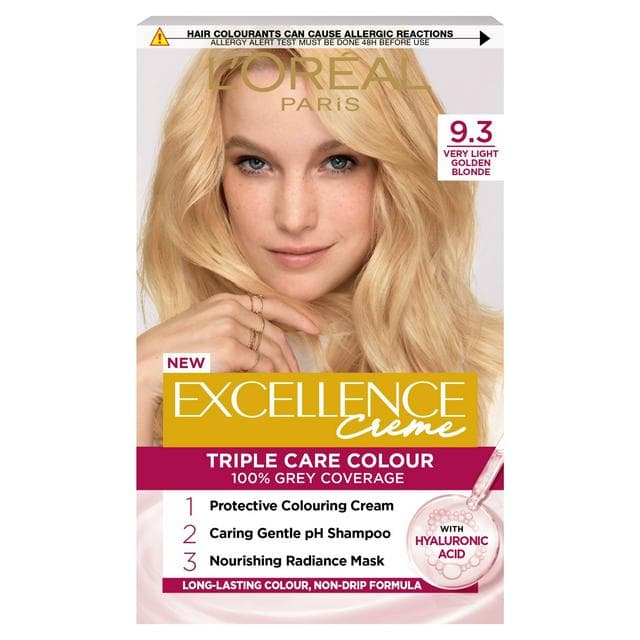 L'Oreal Paris Excellence Permanent Hair Dye Natural Light Gold Blonde 9.3 - gallery image 1