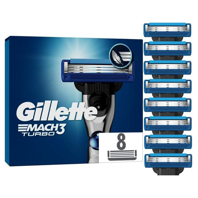 Gillette Mach 3 Turbo Razor Blades x8 - gallery image 1