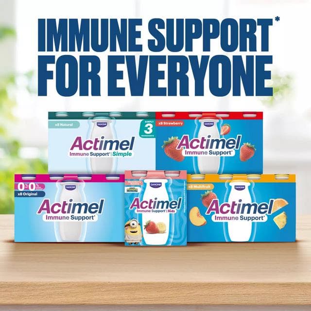 Actimel Strawberry Cultured Yogurt Drink 8x100g - gallery image 6