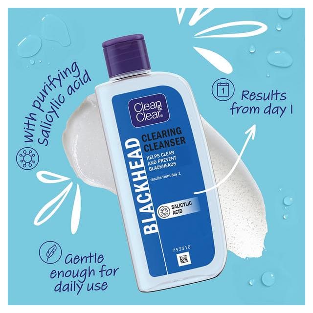 Clean & Clear Blackhead Clearing Oil Free Cleanser Face Wash 200ml - gallery image 2