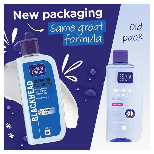 Clean & Clear Blackhead Clearing Oil Free Cleanser Face Wash 200ml - gallery image 3