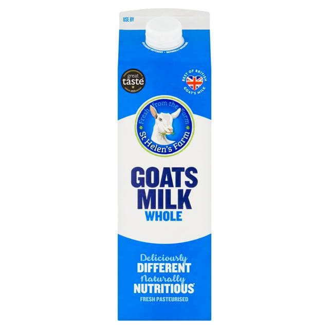 St Helen's Farm Whole Goats Milk 1L - gallery image 1