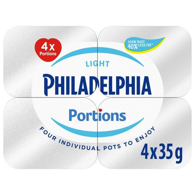 Philadelphia 4 x 35g Light Soft Cheese Mini Tubs - gallery image 1