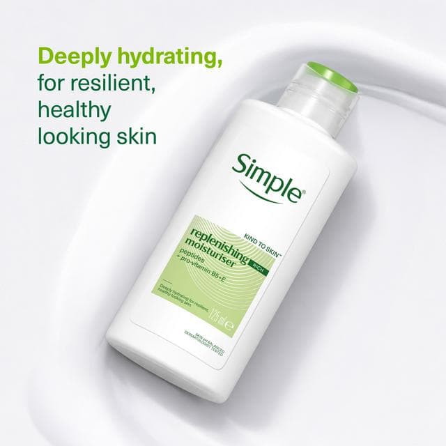 Simple Kind To Skin Replenishing Rich Face Moisturiser for Dry Skin 125ml - gallery image 3