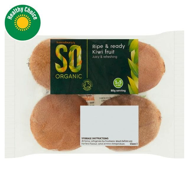 Sainsbury's 4 x Kiwi, So Organic - gallery image 1