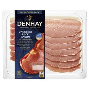 Denhay Dry Cured Unsmoked Back Bacon 200g