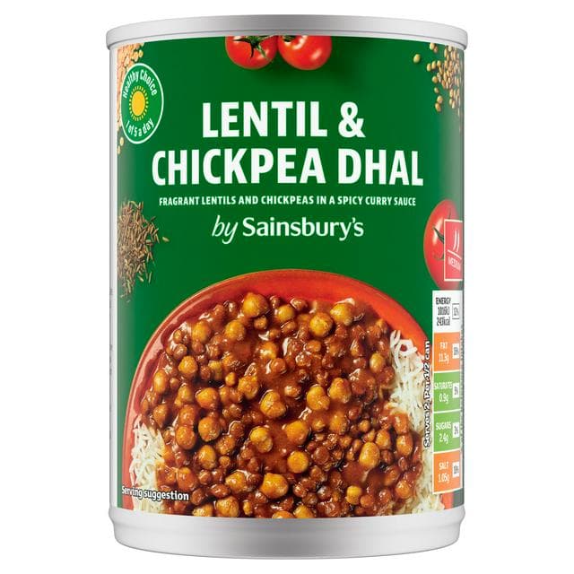 Sainsbury's 395g Lentil & Chickpea Dhal - gallery image 1