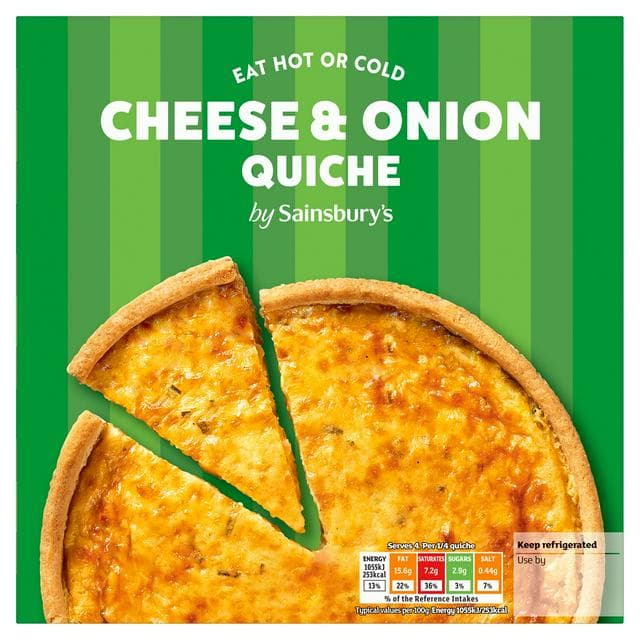 Sainsbury's Cheese & Onion Quiche 400g - gallery image 1