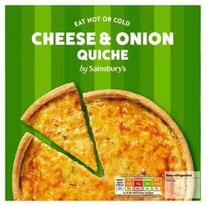 Sainsbury's Cheese & Onion Quiche 400g