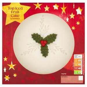 Sainsbury's 900g Top Iced Fruit Cake