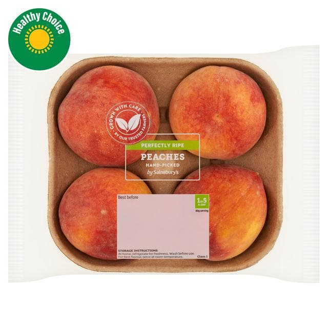 Sainsbury's Peaches, Ripe & Ready x4 - gallery image 1