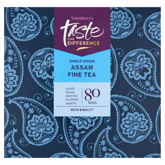 Sainsbury's Assam Tea Bags Taste the Difference x80 - gallery image 1