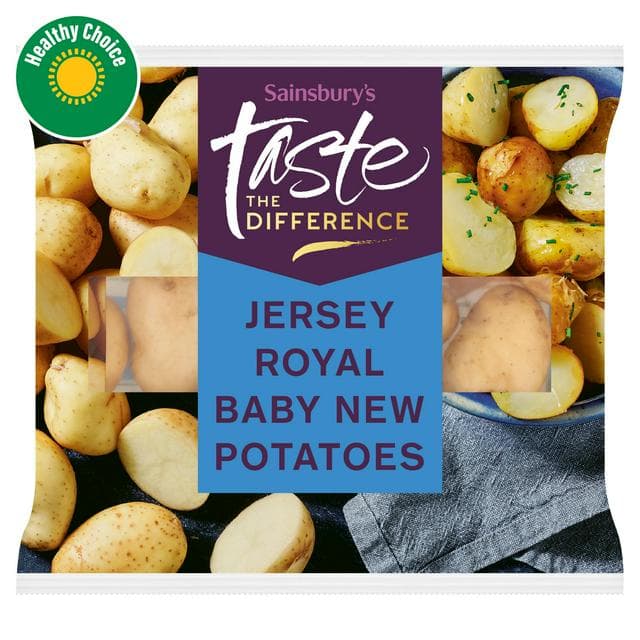 Sainsbury's 450g Jersey Royal Baby New Potatoes, Taste the Difference - gallery image 1