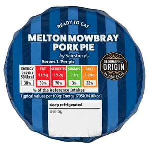 Sainsbury's Individual Melton Mowbray Pork Pie 145g