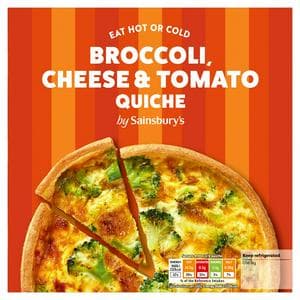 Sainsbury's Broccoli, Tomato & Cheese Quiche 400g
