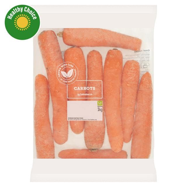 Sainsbury's 1kg Carrots - gallery image 1