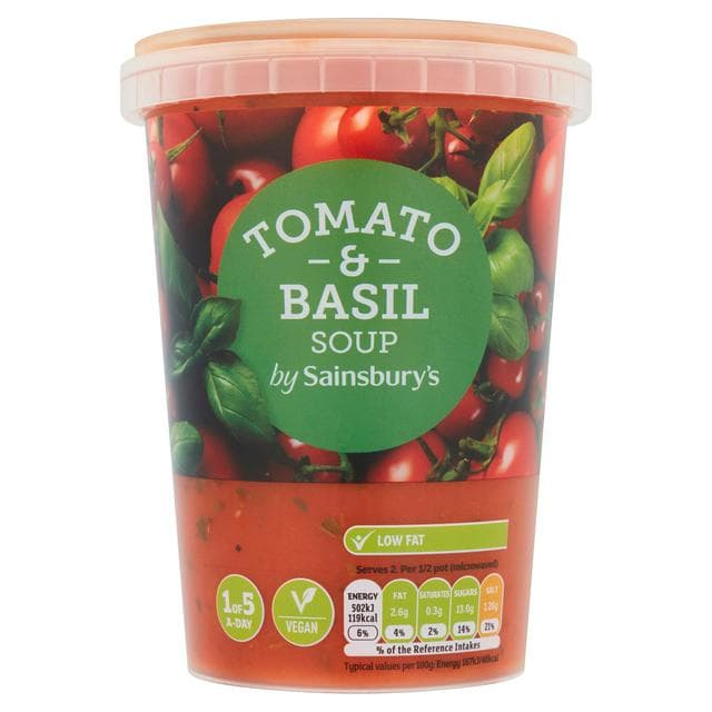 Sainsbury's Tomato & Basil Soup 600g - gallery image 1