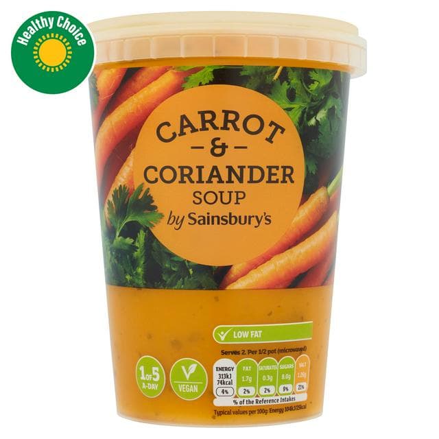 Sainsbury's Carrot & Coriander Soup 600g - gallery image 1