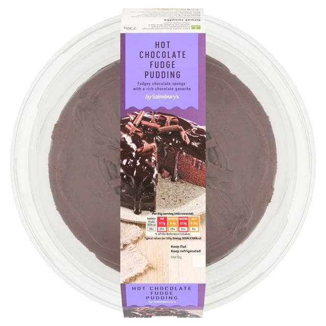 Sainsbury's Hot Chocolate Fudge Cake Dessert 730g - gallery image 1
