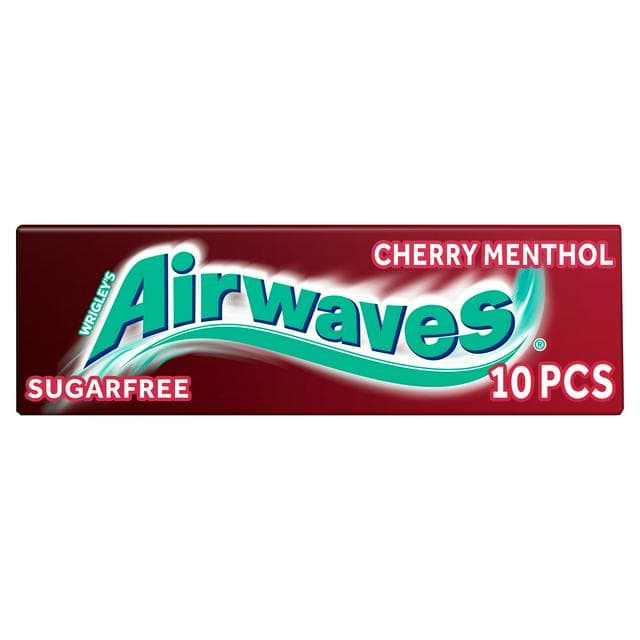 Airwaves Cherry Menthol Flavour Sugarfree Chewing Gum 10 Pieces - gallery image 1