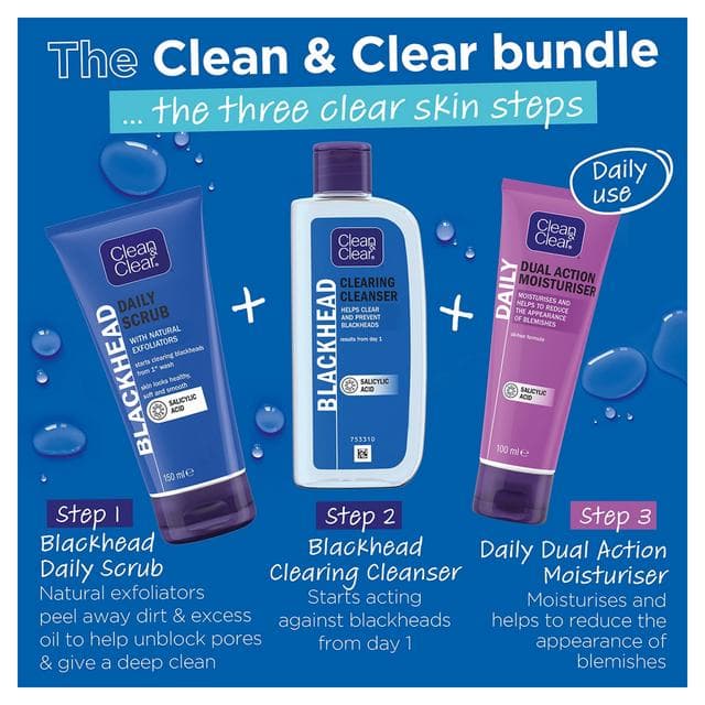 Clean & Clear Blackhead Clearing Daily Scrub Face Scrub 150ml - gallery image 5