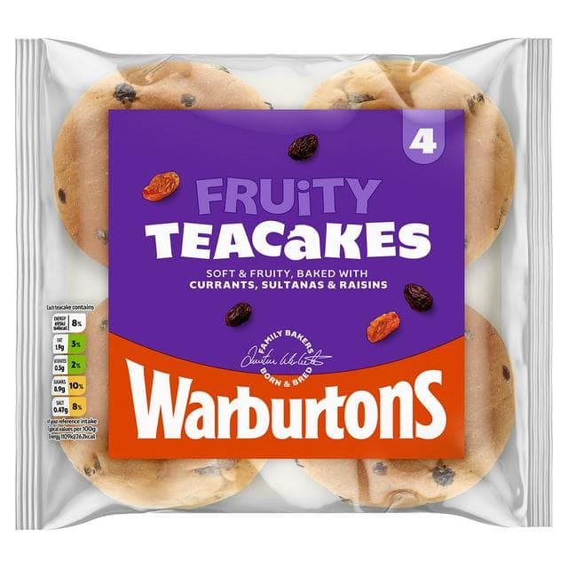 Warburtons Teacakes x4 - gallery image 1