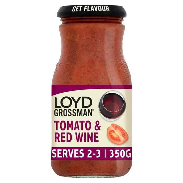 Loyd Grossman Pasta Sauce, Tomato & Red Wine 350g - gallery image 1
