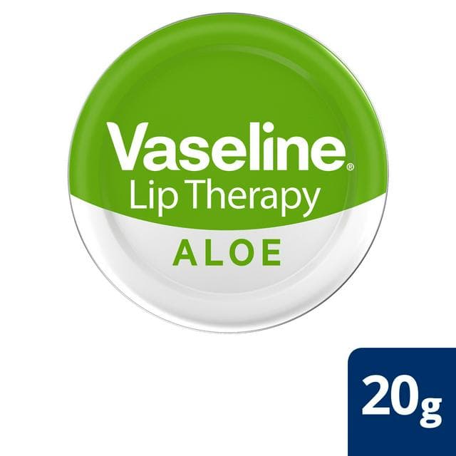 Vaseline Lip Therapy Aloe Vera Lip Tin Heals & Moisturises Dry Chapped Lips 20g - gallery image 1