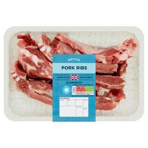 Sainsbury's British Pork Ribs (Approx.750G)