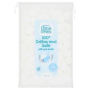 Sainsbury's Little Ones Cotton Wool Balls x100