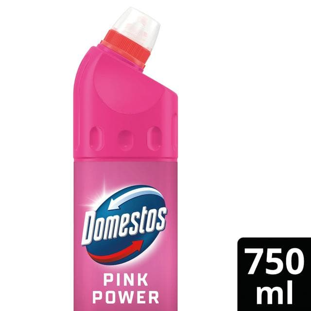 Domestos Pink Power Thick Bleach Toilet & Multipurpose Cleaner 750ml - gallery image 1