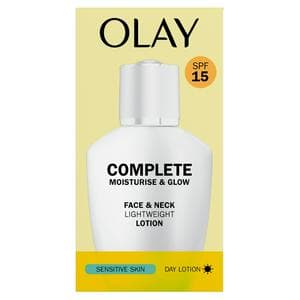 Olay Complete Lightweight 3in1 SPF 15 Moisturiser Day Fluid For Sensitive Skin 100ml