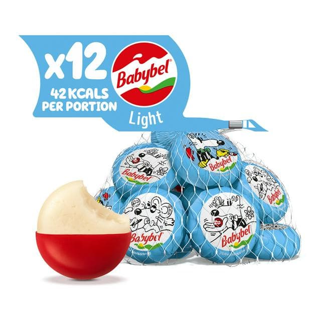 Mini Babybel Light Cheese Snacks 12x20g - gallery image 1
