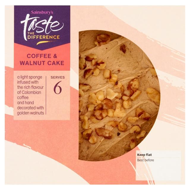 Sainsbury's Coffee & Walnut Cake, Taste the Difference 400g - gallery image 1