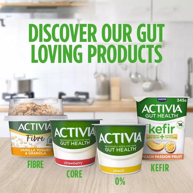 Activia Rhubarb Gut Health Fruit Yoghurt Multipack 4 x 115g - gallery image 6