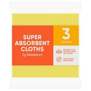 Sainsbury's Super Absorbent Cloths x3
