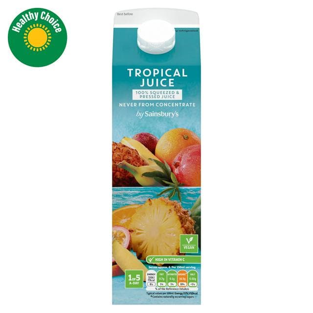 Sainsbury's Tropical Juice, Not From Concentrate 1L - gallery image 1