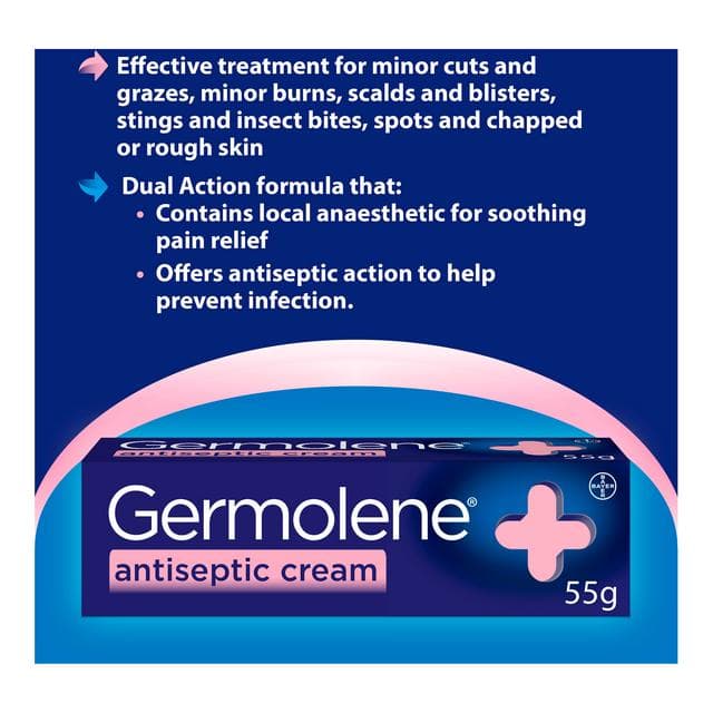 Germolene Antiseptic Dual Action Cream 55g - gallery image 3