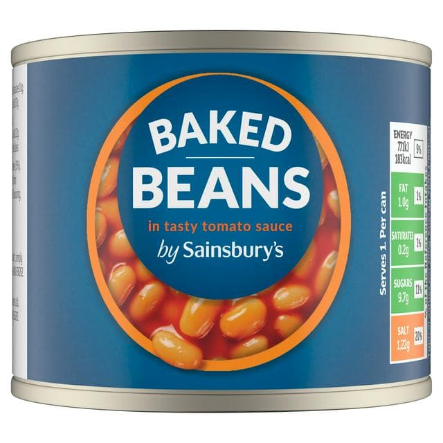 Sainsbury's 215g Baked Beans In Tomato Sauce - gallery image 1