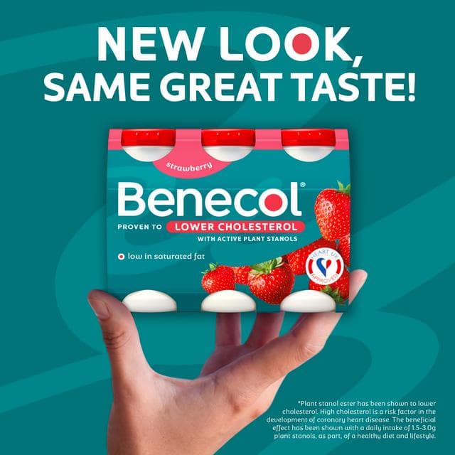 Benecol Yogurt Drink Strawberry 6x67.5g - gallery image 2