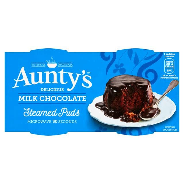 Aunty's Chocolate Fudge Steam Pudding 2x100g - gallery image 1