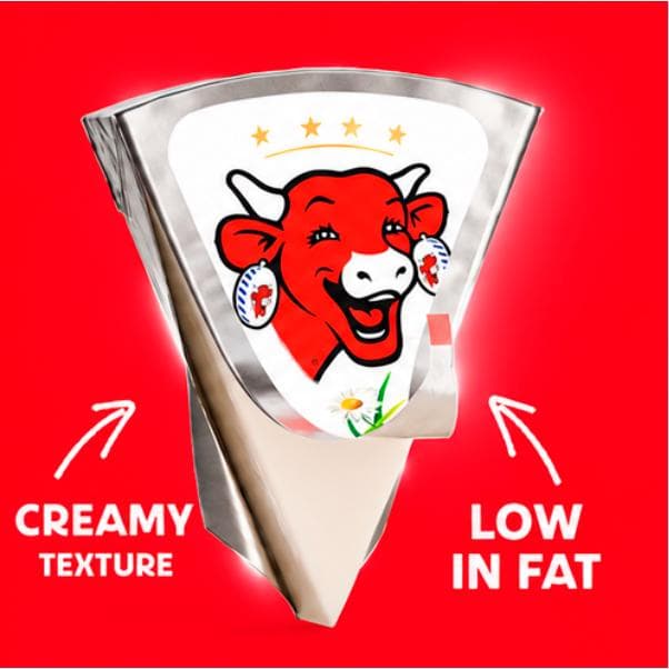 The Laughing Cow Lightest Cheese Triangles x8 120g - gallery image 2