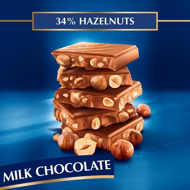 Lindt Les Grandes Milk Chocolate Hazelnut Bar 150g - gallery image 3