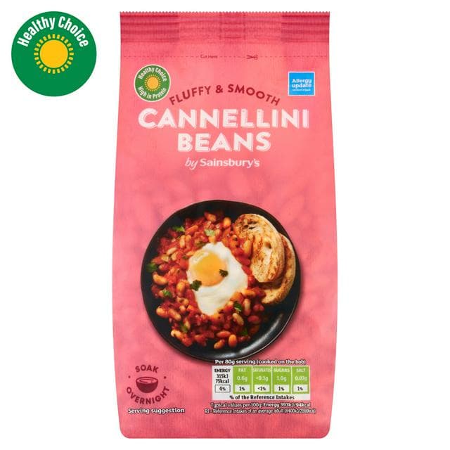 Sainsbury's Cannellini Beans Bag 500g - gallery image 1